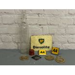 Essolube Oil Bottle Quantity of Badges Etc