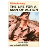 Propaganda Poster British Army Recruitment Man Of Action