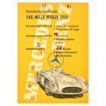 Sport Poster Mercedes Benz Mille Miglia 1955 300SLR 300SL Moss Fangio