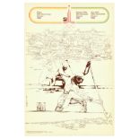 Sport Poster Moscow Olympics 1980 Rowing Kayak Canoe