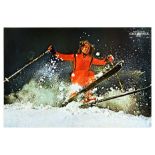 Sport Poster Mont Blanc Chamonix Ski France Skier