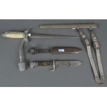 Dolch und Messer des II. WK: Dolch eines Heeresoffiziers der Wehrmacht mit Portepee, Solingen, Alco