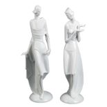 „Prinz“ und „Prinzessin“. Rosenthal 1927. Porzellan, weiß glasiert. Entwurf und sign.