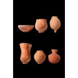 COLLECTION OF BRONZE AGE POTTERY VESSELS