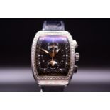 Dubey & Schaldenbrand Grand Chrono Astro Diamond Moon Phase Wrist Watch