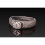 BYZANTINE SILVER RING WITH A CROSS