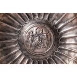 ROMAN SILVER BOWL WITH VICTORY FIGURES CROWNING AN EAGLE