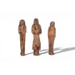 COLLECTION OF EGYPTIAN WOODEN USHABTIS