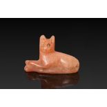 EGYPTIAN CARNELIAN CAT AMULET