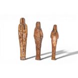 COLLECTION OF EGYPTIAN WOODEN USHABTIS