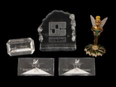 SWAROVSKI CRYSTAL PLAQUES ARRIBAS BROTHERS TINKER BELL