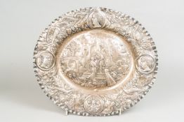 Large German Silver Salver