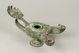 Bronze Oil Lamp