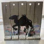 BANKSY The Walled Off Hotel Camel Wall Section Art