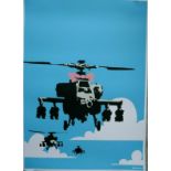 after Banksy, "Happy Choppers", Limited Edition Stamped & Sealed