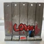 BANKSY. THE WALLED OFF HOTEL- WALL SECTION ART