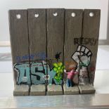 BANKSY The Walled Off Hotel Donkey Wall Section Art