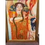 Gustav Klimt, (After) The Three Ages of Woman, Original Oil Painting,