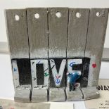 BANKSY. THE WALLED OFF HOTEL- WALL SECTION ART