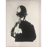 Banksy, In the manner of”, Limited Edition, Signed Print, Seal, Stamp,