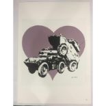 Banksy, “In the manner of”, Limited Edition, Signed Print, Stamp, Seal,