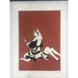 Banksy, In the manner of”, Limited Edition, Signed Print, Seal, Stamp,