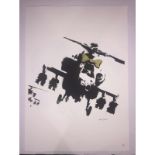 Banksy, In the manner of”, Limited Edition, Signed Print, Seal, Stamp,