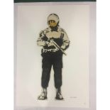 Banksy, "In the manner of the artist Banksy", Limited Edition, Signed Print, Seal, Stamp,