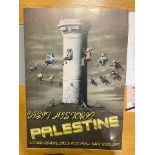 BANKSY- THE WALLED OFF HOTEL POSTER- VISIT HISTORIC PALESTINE- IN COLORS