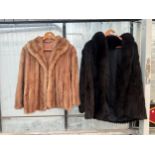 TWO LADIES FUR COATS