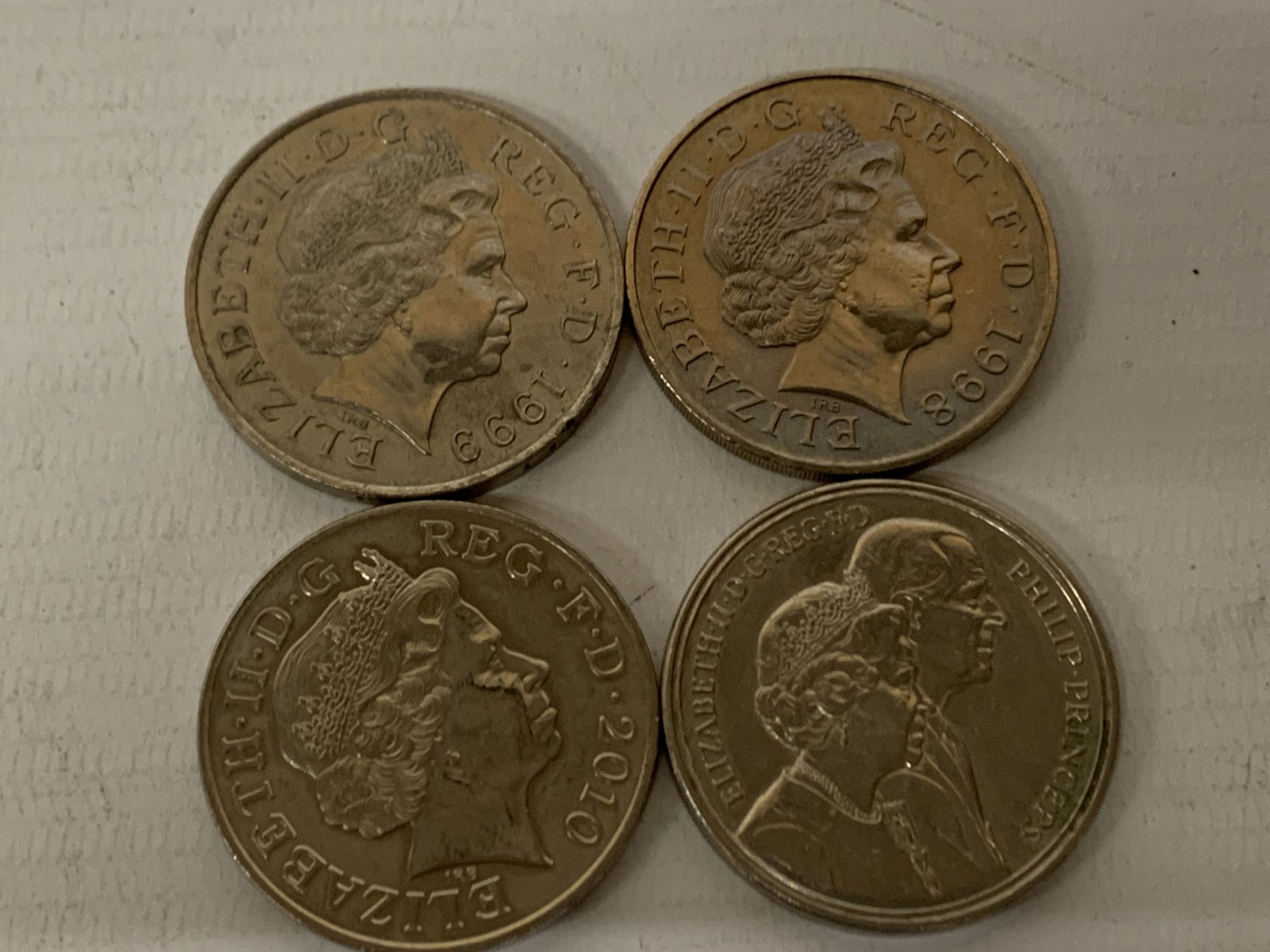 FOUR FIVE POUND COINS 1997, 1998, 1999 AND 2010 - Image 2 of 2