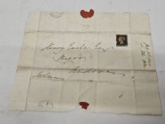 A PENNY BLACK STAMP DATED JULY 1840