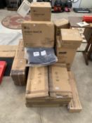 AN ASSORTMENT OF NEW AND BOXED ITEMS TO INCLUDE A BREEINS WATER FOUNTAIN, DISH RACK AND CEILING