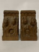 A PAIR OF ROBERT THOMPSON MOUSEMAN BOOKENDS
