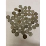 FIFTY ONE POST 1920 AND PRE 1947 SHILLING COINS