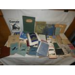 A LARGE COLLECTION OF WORLD WAR II AND LATER RAF EPHEMERA TO INCLUDE PHOTOGRAPH ALBUMS OF PLANES,