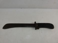 A WORLD WAR II U.S.A. FOLDING SURVIVAL MACHETE, 25.5CM BLADE, LENGTH 40CM