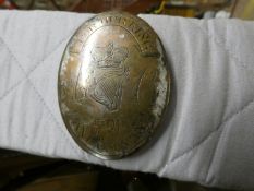 AN EXTREMELY RARE 1798 IRISH GREAT REBELLION LAWYERS AND ATTORNEYS CORPS CAVALRY CROSS BELT PLATE