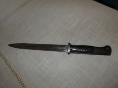 A WORLD WAR II NAZI GERMANY K98 BAYONET, 25CM BLADE, LENGTH 38CM