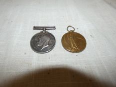 A WORLD WAR I MEDAL PAIR AWARDED TO 101419 PRIVATE W. PROCTOR R.A.M.C.
