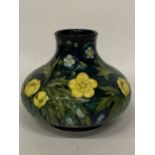 A MOORCROFT BUTTERCUP SQUAT FORM VASE, HEIGHT APPROXIMATELY 28CM