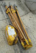 A THEODOLITE AND TRIPOD IN WORKING ORDER NO VAT