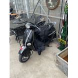 A 2001 BLACK PIAGGIO VESPA ET4 125CC SCOOTER REGISTRATION NO. AE51LMK, FIRST REGISTERED 01/10/
