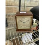 A MAHOGANY CASED GARRARD AND CO LTD MANTLE CLOCK