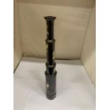 A SMALL BRASS 'FLYING SCOTSMAN' TELESCOPE