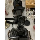 TWO CASED CAMERAS TO INCLUDE A FUJIFILM FINEPIX S CAMERA AND A VINTAGE ZENIT EM CAMERA