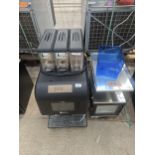 A KALEA PLUS COFFEE MACHINE WITH CUP WARMER FRIDGE