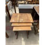 A G PLAN RETRO TEAK NEST OF THREE TABLES