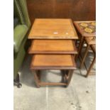 A G PLAN RETRO TEAK NEST OF THREE TABLES