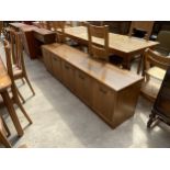 A G PLAN E GOMME RETRO SIDEBOARD ENCLOSING FIVE CUPBOARDS, 80" WIDE